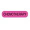 Nevs Label, Chemotherapy 5/16" x 1-1/4" Flr Pink w/Black P-0672 - alternate 1
